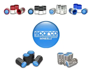 Sparco Covers Valve Roue Vélo Design Stylisé